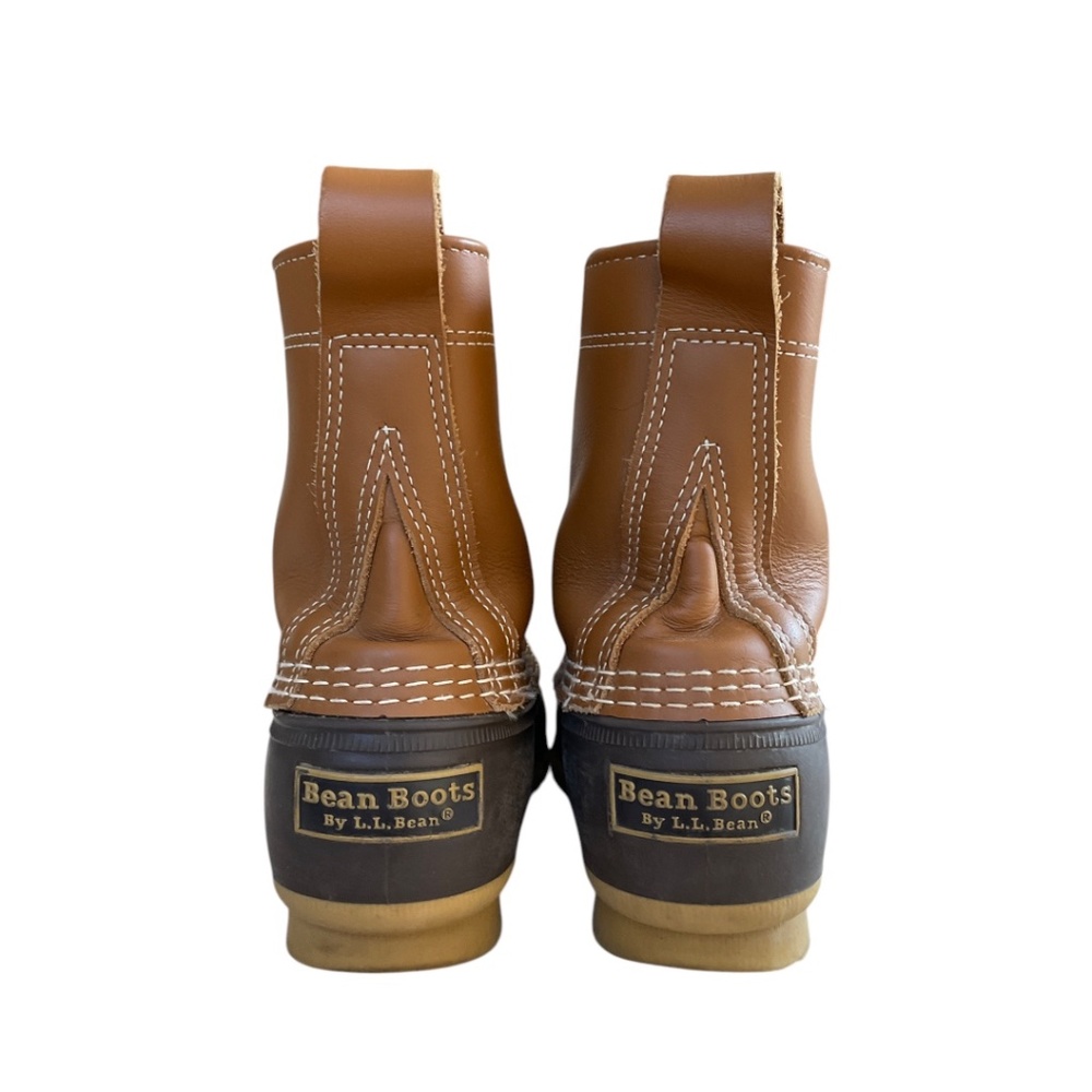 L.L. Bean Two-Tone Brown Duck Rain Boots - Picture 6 of 9